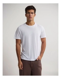 Jed Lightweight Jersey T-Shirt in White