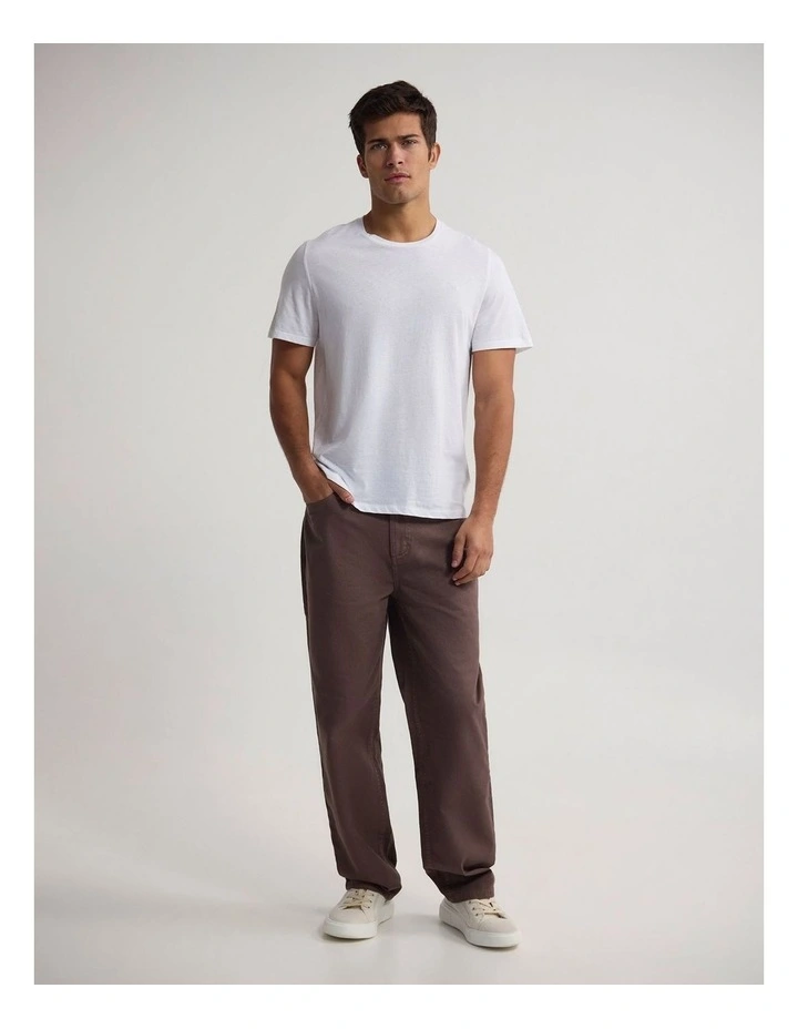 Jed Lightweight Jersey T-Shirt in White image 5