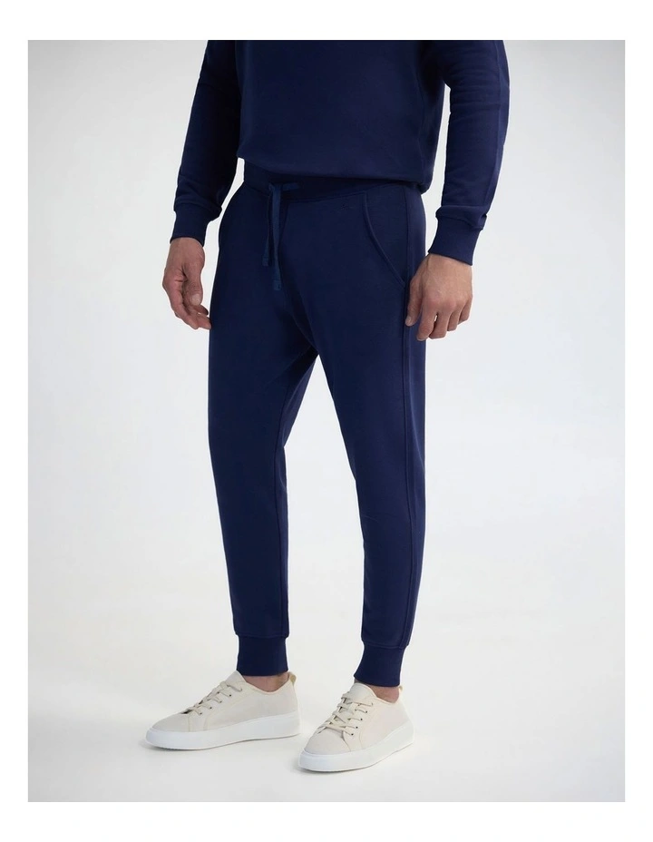 Mikale Track Pants in Dark Navy image 3