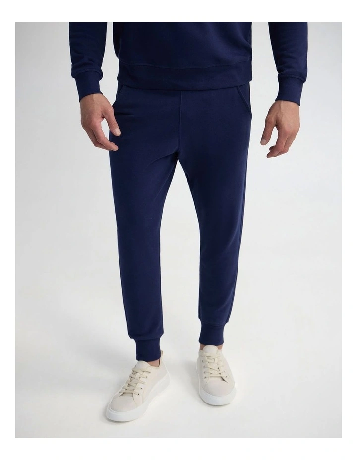 Mikale Track Pants in Dark Navy image 4