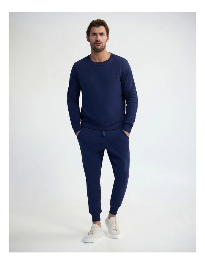 Mikale Track Pants in Dark Navy image 5