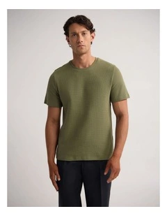 Quill Waffle T-Shirt in Olive