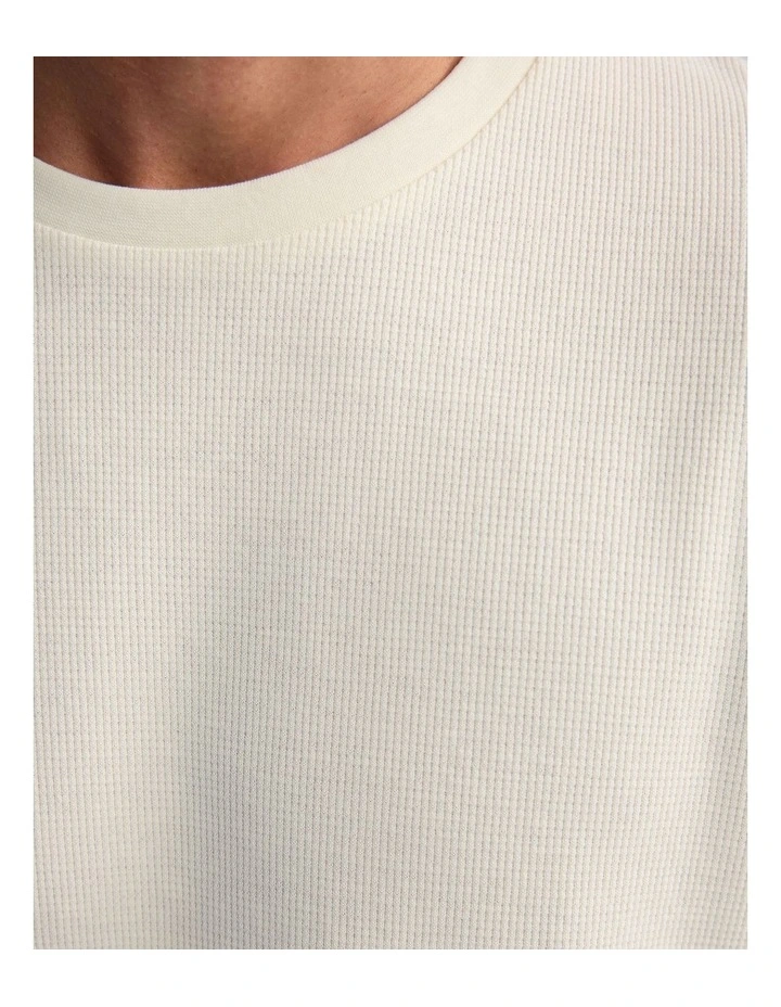 Quill Waffle T-Shirt in Ecru image 5