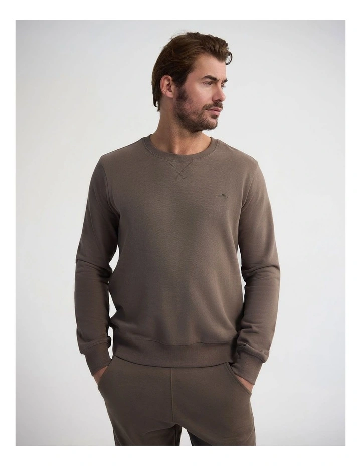 Lars Sweatshirt in Mocha image 1