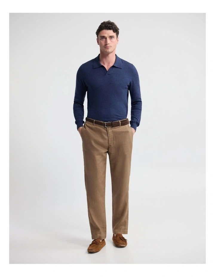 Dominic Polo Cashmere Blend Knit in Navy image 3