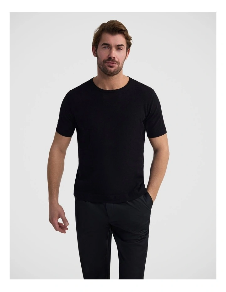 Theodore Crew Neck Knitted T-Shirt image 1