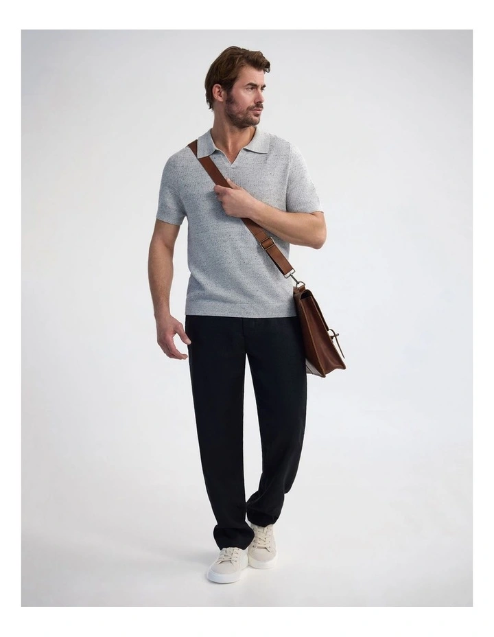 Marc Ribbed Polo in Grey image 6