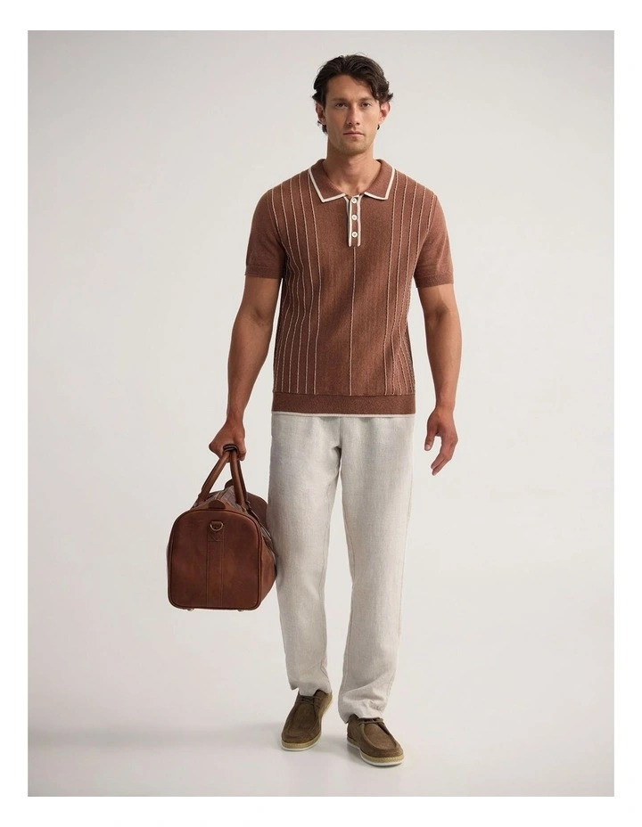 Roman Piping Trim Knitted Polo image 5
