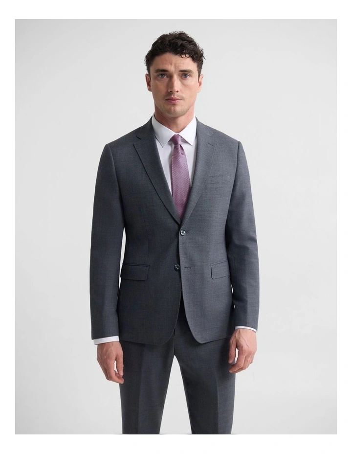 Byron Wool Suit Jacket in Charcoal image 1