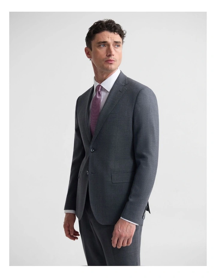 Byron Wool Suit Jacket in Charcoal image 2