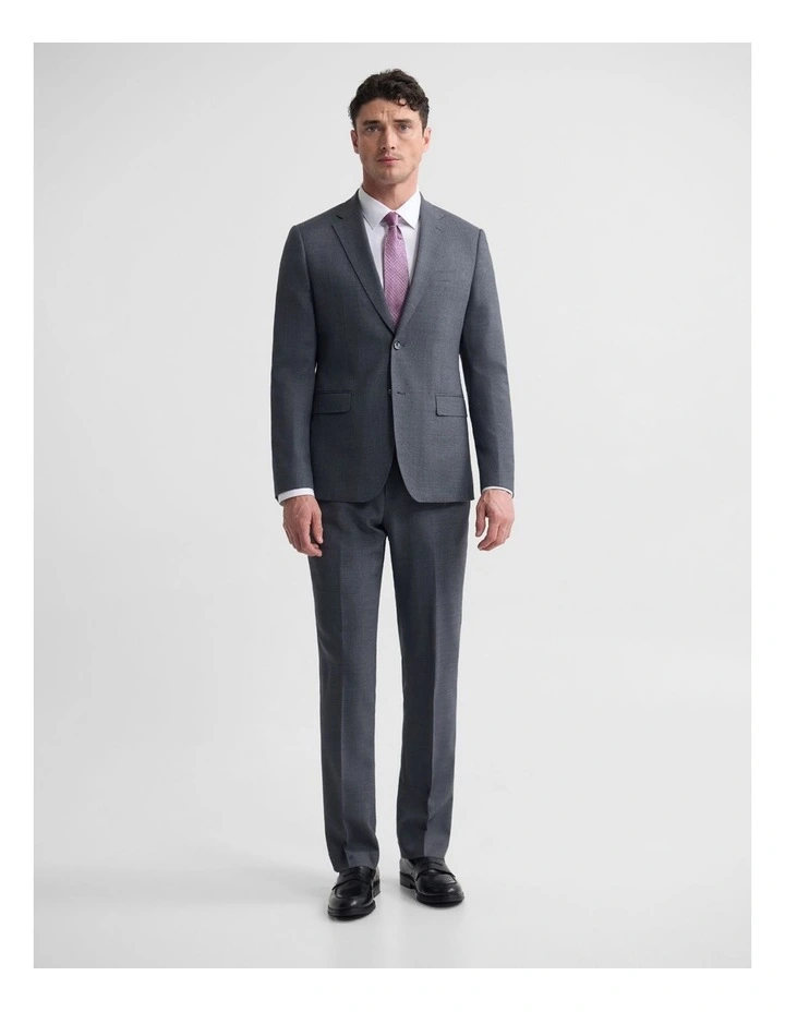 Byron Wool Suit Jacket in Charcoal image 4
