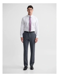 Byron Wool Suit Trousers in Charcoal