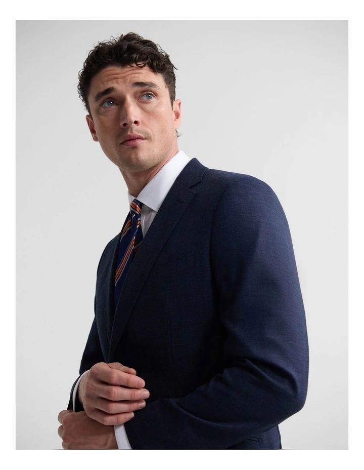 Hopkins Wool Suit Jacket in Navy image 5