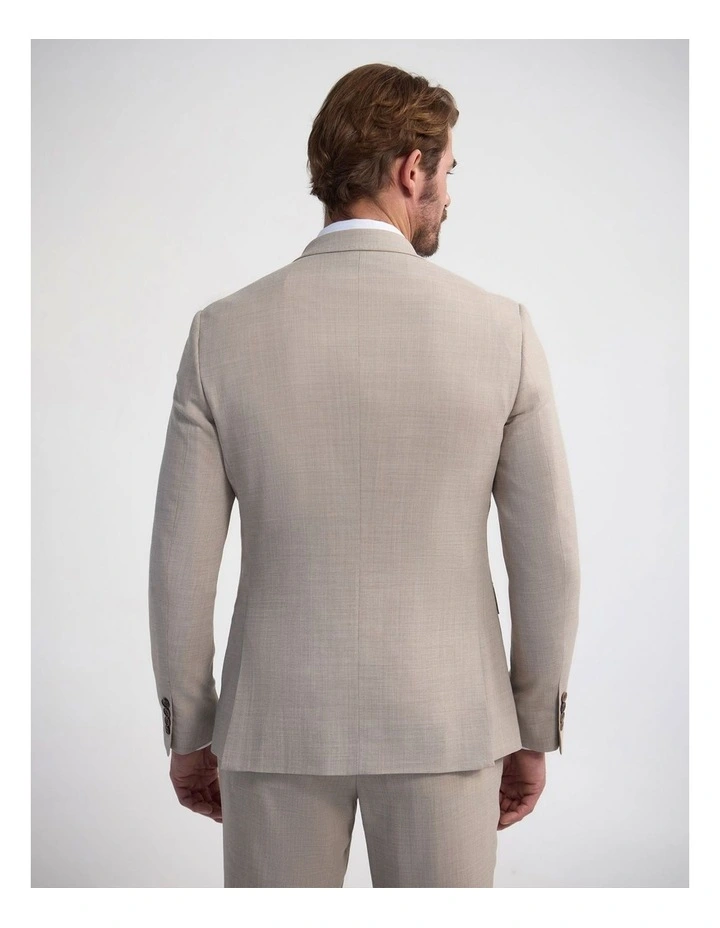 Byron Wool Suit Jacket in Sand image 3