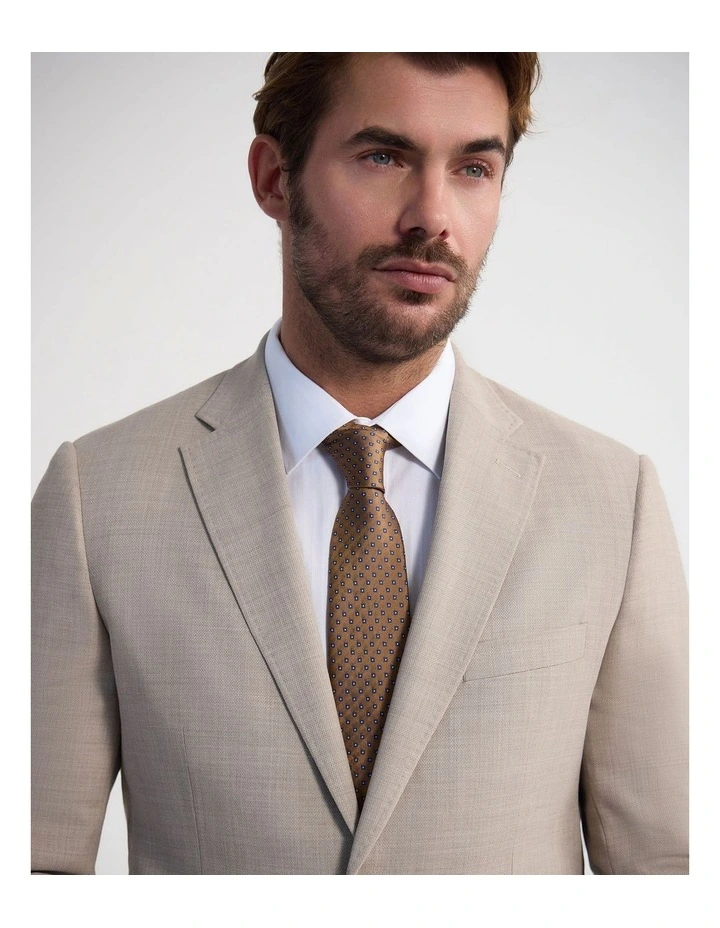 Byron Wool Suit Jacket in Sand image 5