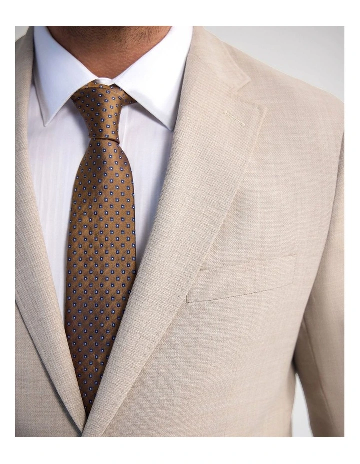 Byron Wool Suit Jacket in Sand image 6
