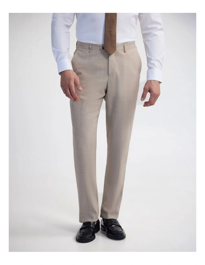 Byron Wool Suit Trousers in Sand image 1
