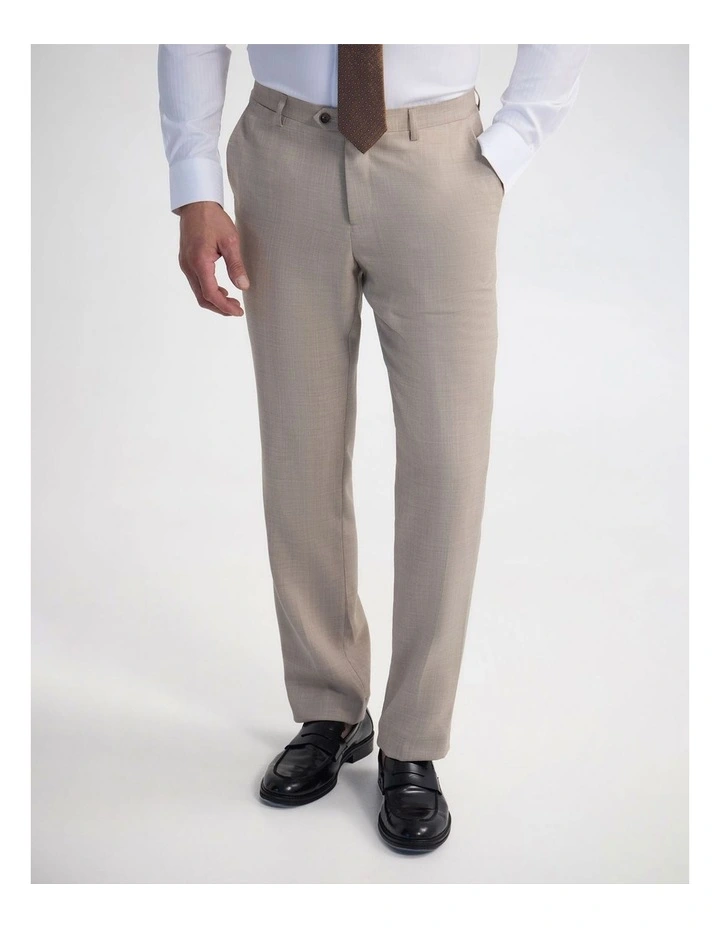 Byron Wool Suit Trousers in Sand image 4
