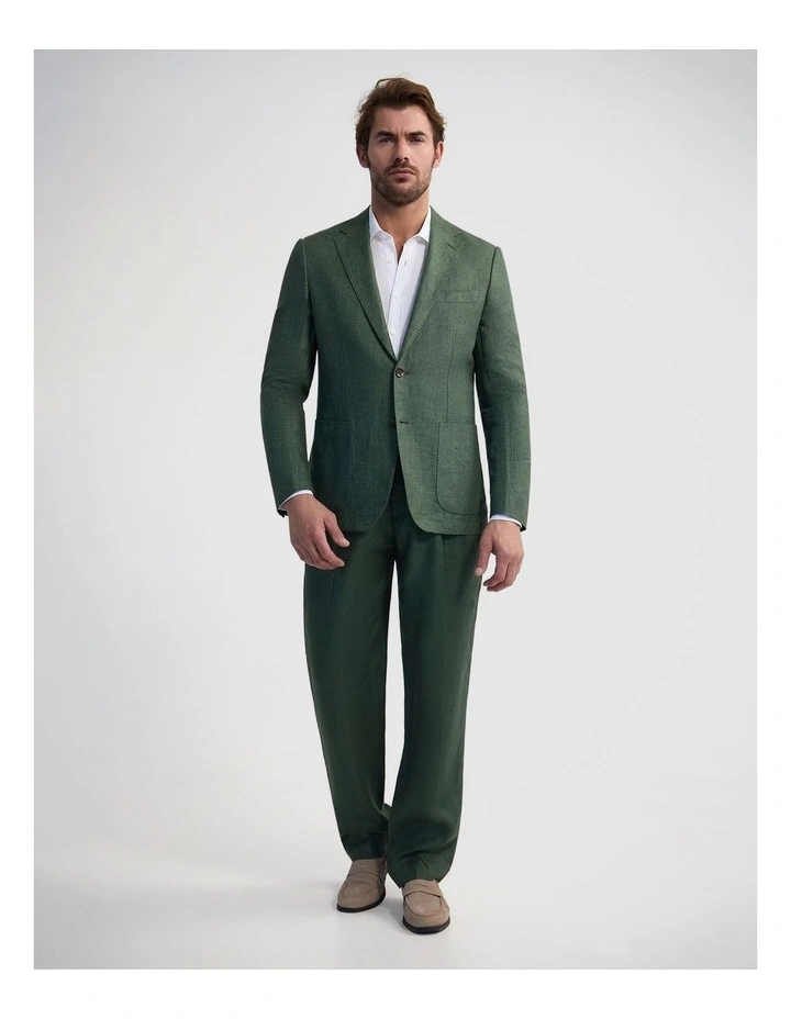 Wordsworth French Linen Blazer in Green image 2