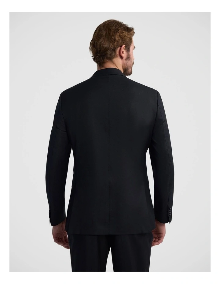 Hardy Double Breast Wool Jacket in Black image 3