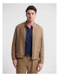 Gabriel French Linen Jacket in Sand
