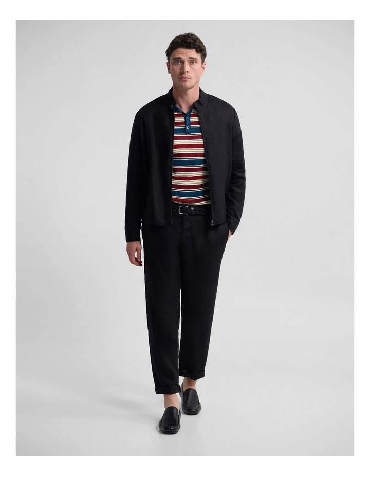 Gabriel French Linen Jacket in Black image 4