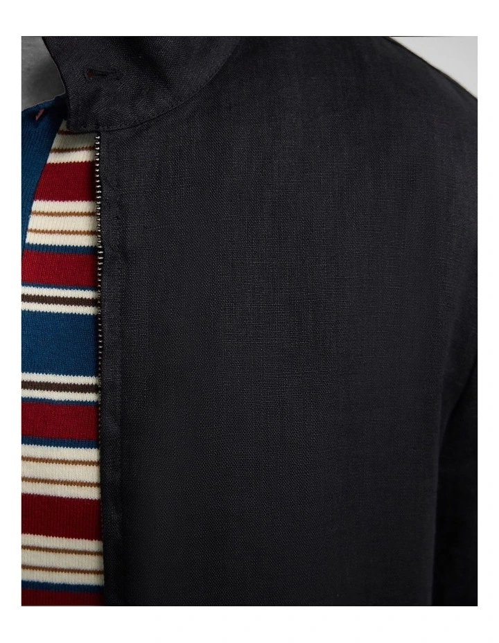 Gabriel French Linen Jacket in Black image 6
