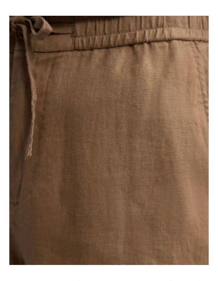 Carlos French Linen Shorts in Sand image 6