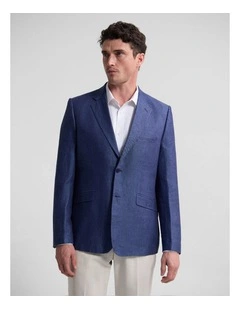 Blake Linen Blazer in Navy