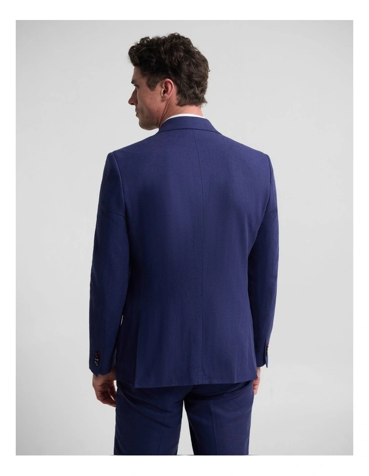 Hardy Double Breasted Blend Jacket in Navy image 3