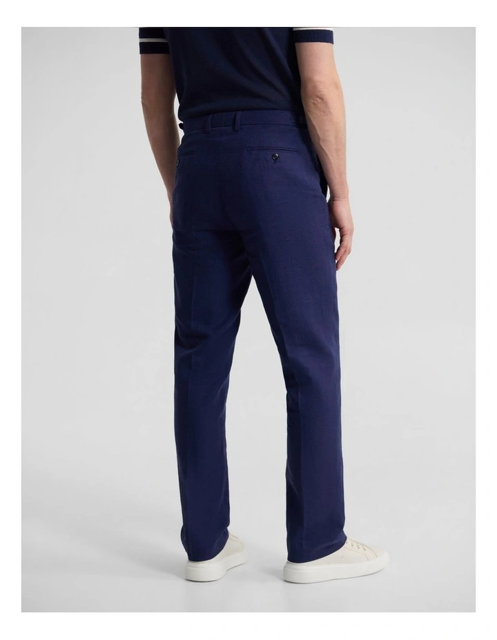 Byron Side Tab Blend Pant in Navy image 3