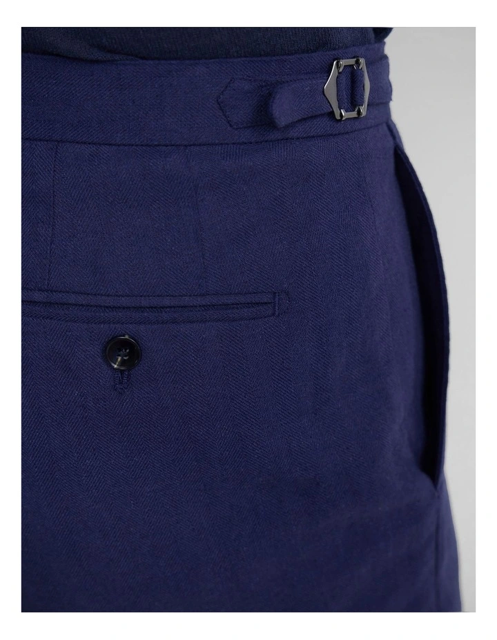 Byron Side Tab Blend Pant in Navy image 6