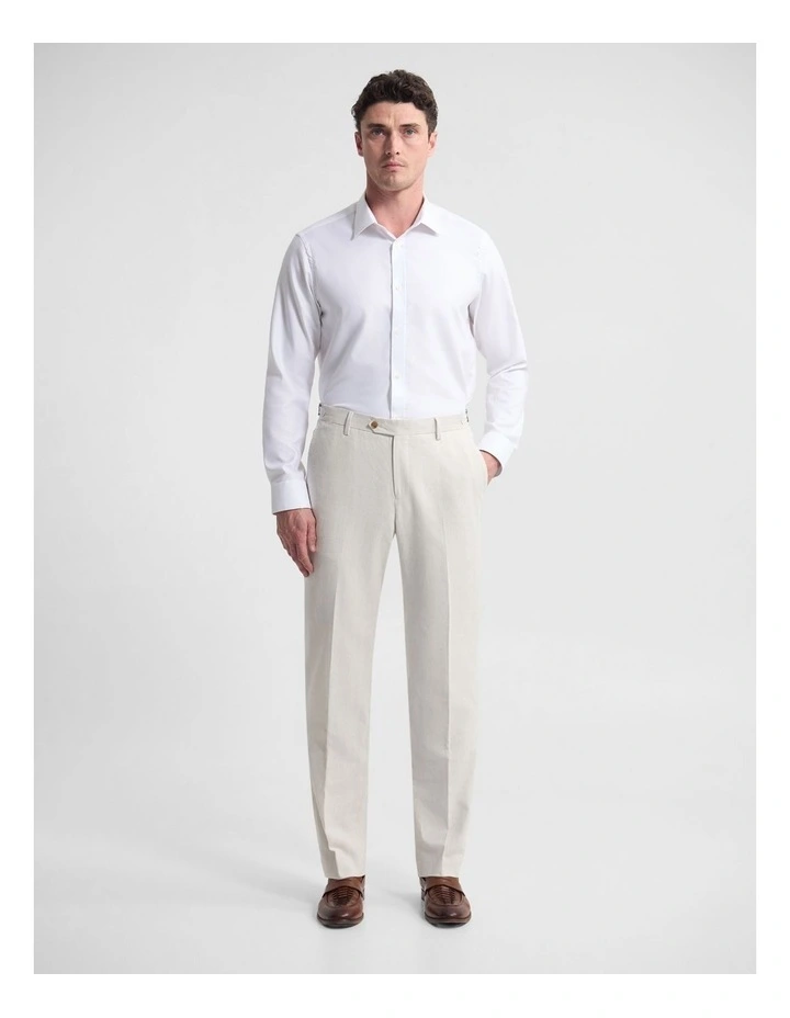 Byron Side Tab Blend Pant in Beige image 1