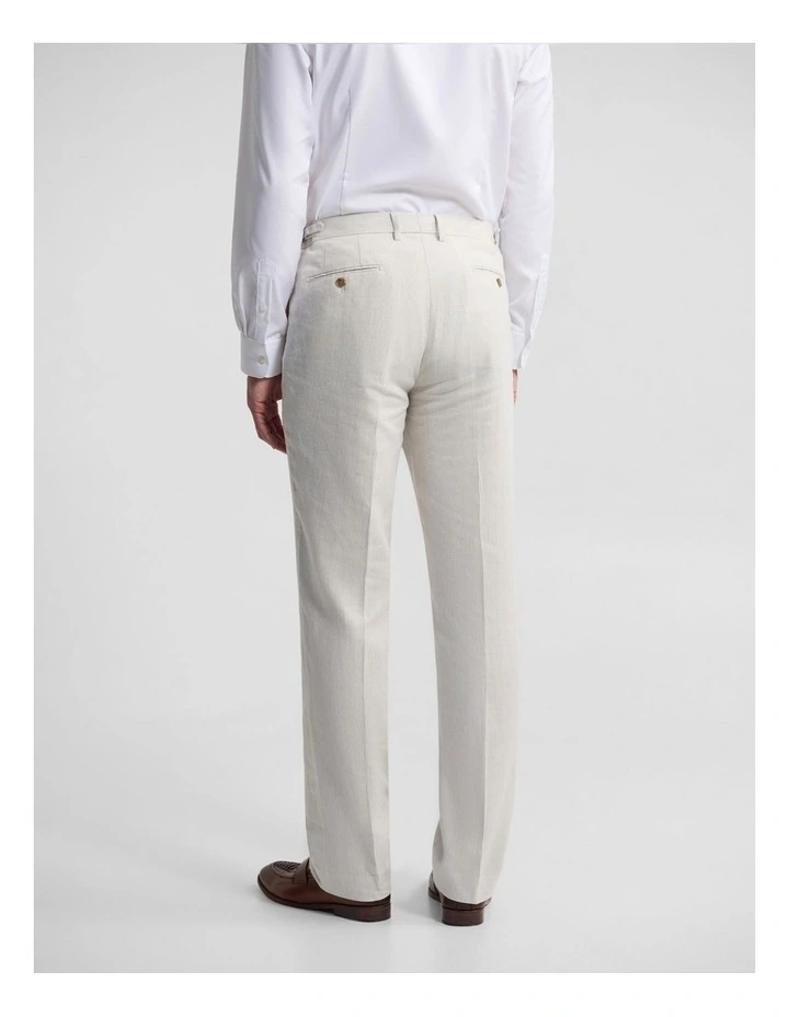 Byron Side Tab Blend Pant in Beige image 3