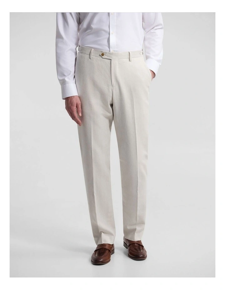 Byron Side Tab Blend Pant in Beige image 4