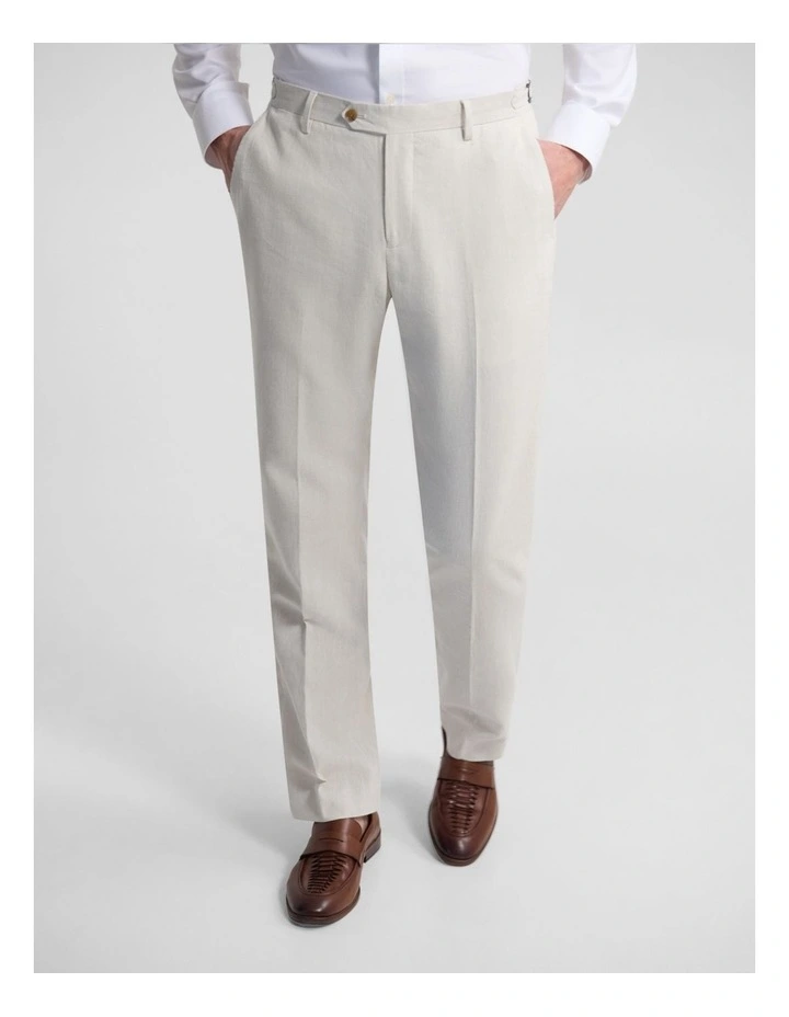 Byron Side Tab Blend Pant in Beige image 5