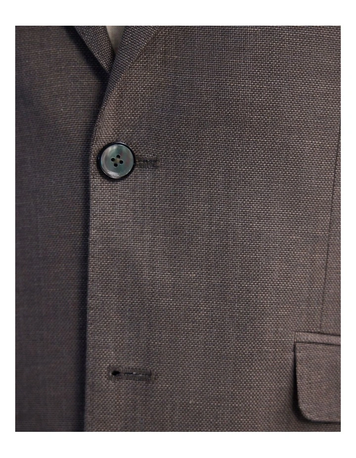 Blake Linen Cotton Blazer in Chocolate image 6