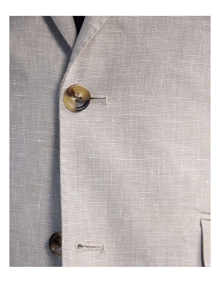Milton Linen Cotton Blazer in Sand image 6