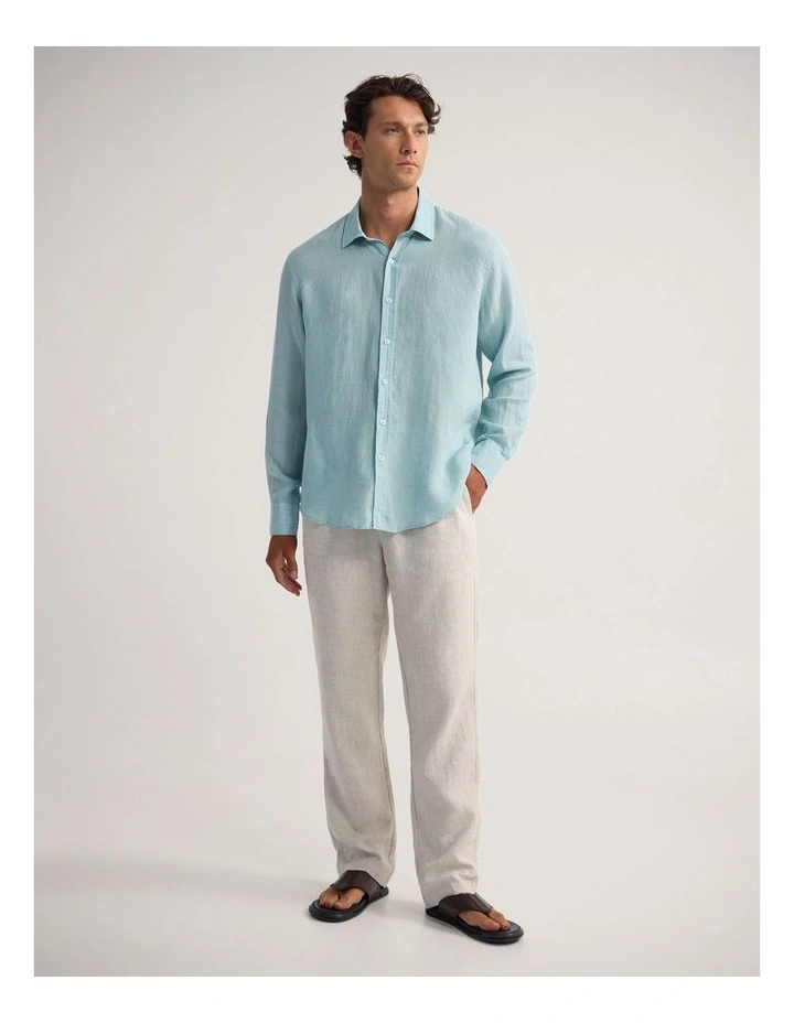 Cooper Ls Delave Linen Shirt in Mint image 5