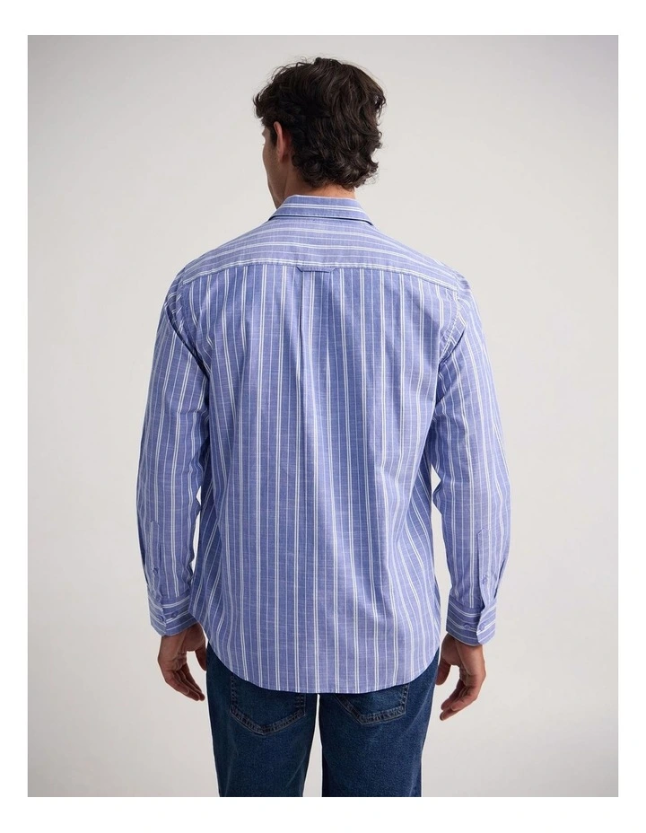 Cooper Striped Shirt in Blue image 2