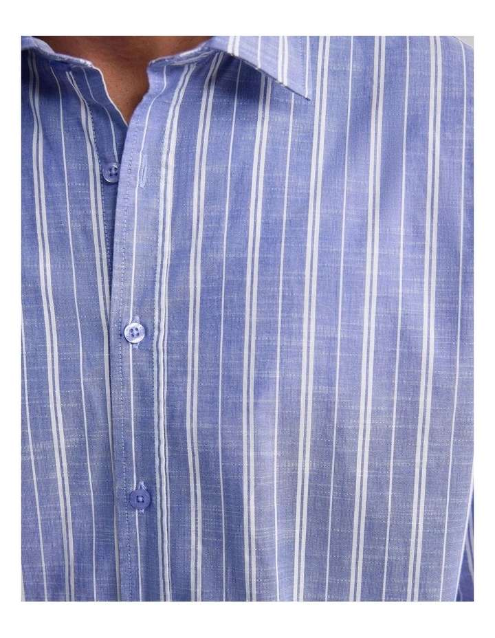 Cooper Striped Shirt in Blue image 6