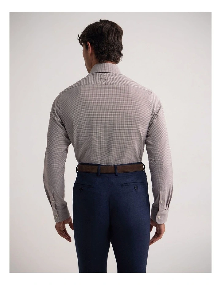 Trafalgar Slim Fit Shirt in Brown image 4