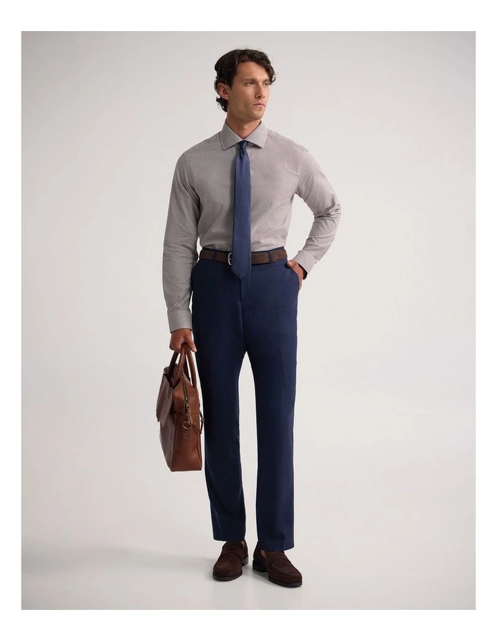 Trafalgar Slim Fit Shirt in Brown image 5
