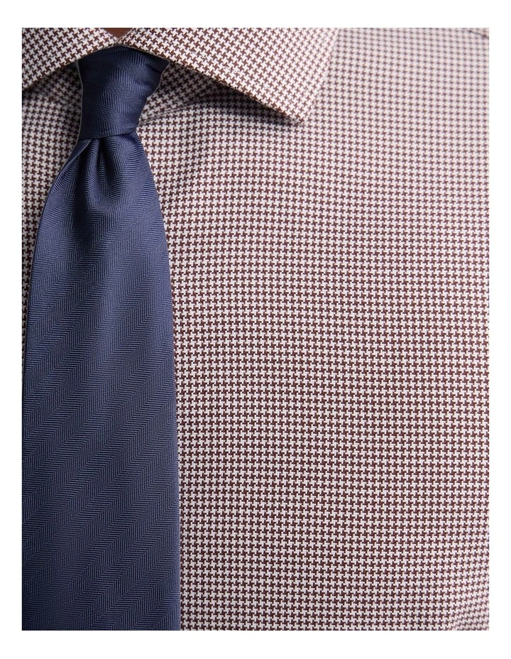 Trafalgar Slim Fit Shirt in Brown image 6