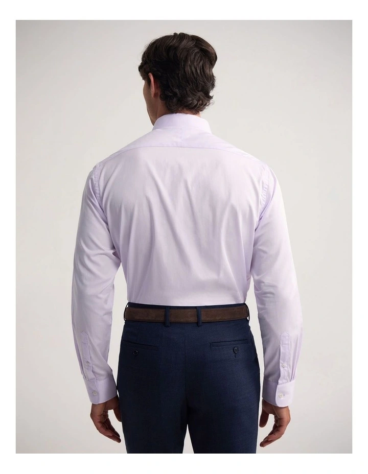 Regent Classic Fit Cotton Shirt in Lilac image 4