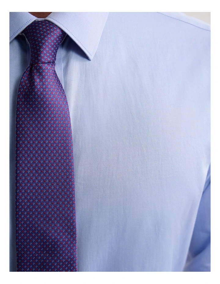 Regent Classic Fit Cotton Shirt in Blue image 6