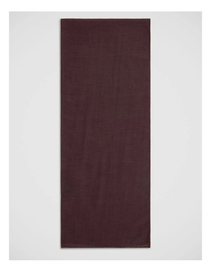 Franz Cotton/Silk Scarf in Puce image 3