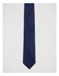 Quinn Scale Silk 7Cm Tie in Navy