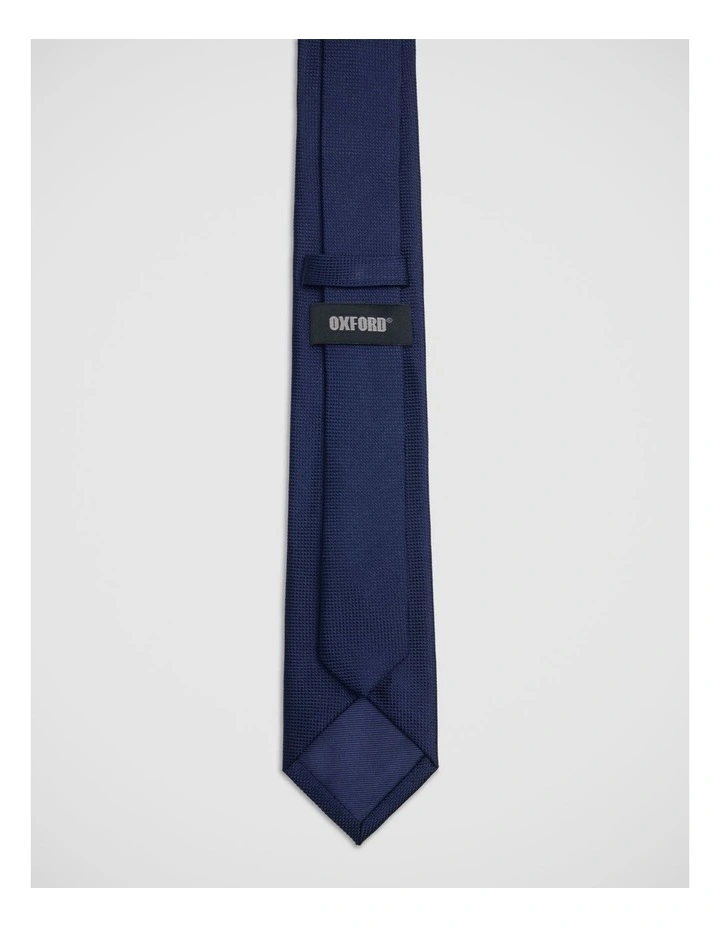 Quinn Scale Silk 7Cm Tie in Navy image 3