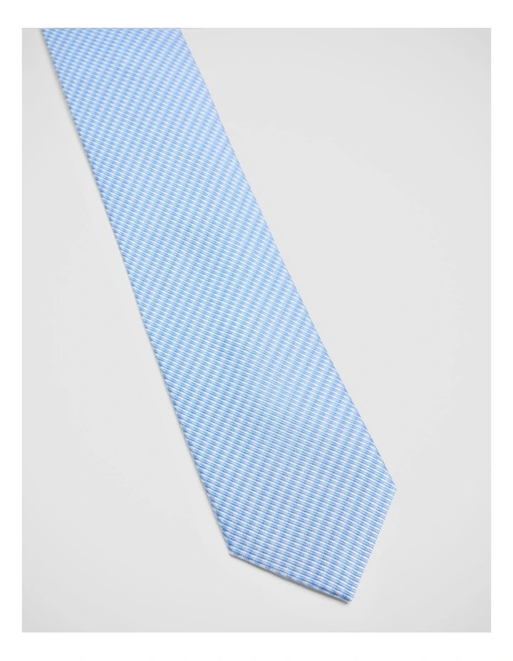 Fredric Refined Block Silk 7Cm Tie in Blue image 2
